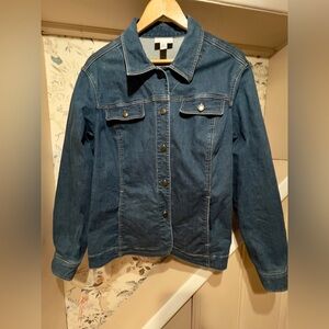 Vintage Denim Jacket The Tog Shop Women’s Stretch Size 1X Cotton Jeans Jacket